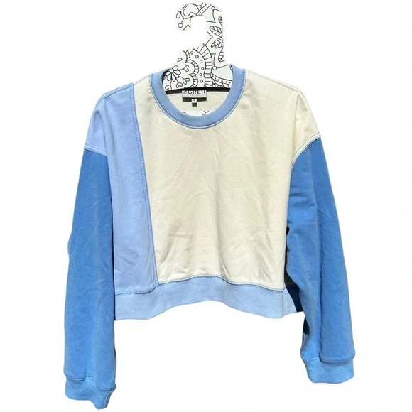 The GREii Velour/Velvet Blue Colorblock Tracksuit Lounge Retro Women’s Size S - Picture 6 of 15